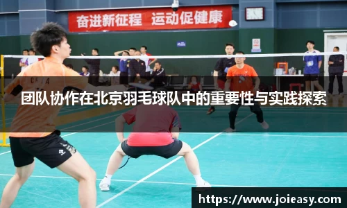团队协作在北京羽毛球队中的重要性与实践探索